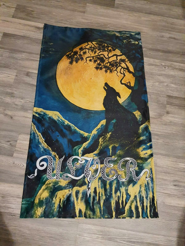 Ulver flag flagge poster black - flag,