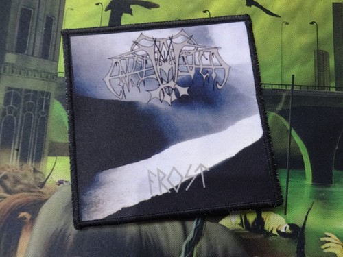 Enslaved patch black - black, metal
