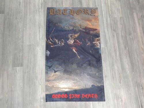 Black metal flag flagge - black, poster